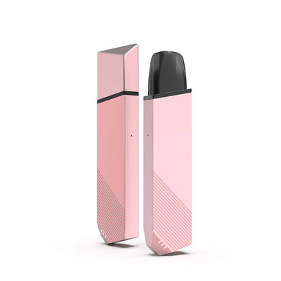 品質  Pink Vape Pen Pod System Starter Kits 360mAh Rechargeable 110m Length 工場
