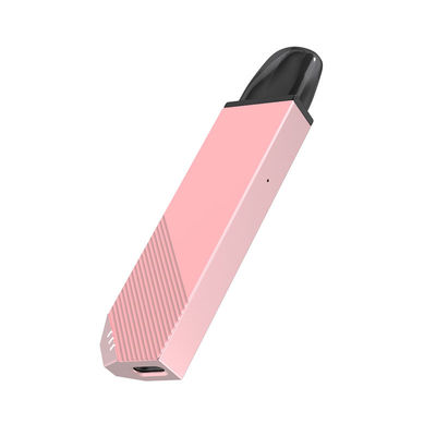 ピンクのVapeのペンのポッド システム始動機のキット360mAh再充電可能な110mの長さ