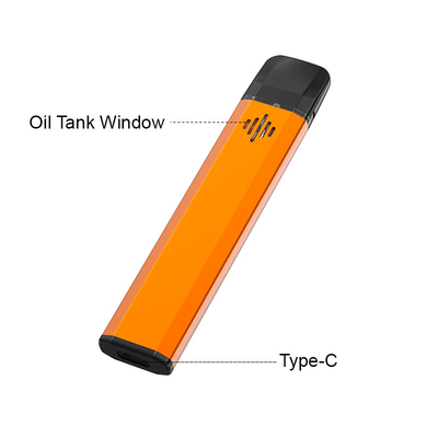 再充電可能な2ml空CBD使い捨て可能なVapeのペン1.2Ωの陶磁器のコイル